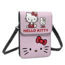 Axyaa Hello Kitty Crossbody Cell Phone Purse: Trendy Leather Card Holder Bag
