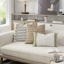 Axyaa Boho Knot Cotton Woven Cushion Cover for Home Decoration in Thick Texture