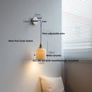 Axyaa White Ceramic LED Wall Sconce | Modern Nordic Style Stair Light Fixture
