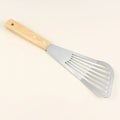 Axyaa Stainless Steel Fish Frying Shovel with Wooden Handle - Household Essential