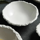 Axyaa Ceramic Soup Bowl Set: Kitchen & Restaurant Tableware with Rock Texture for Dining