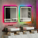 Axyaa LED Bathroom Mirror 800x800mm Square Dimmable Backlit Anti-fog Memory Waterproof