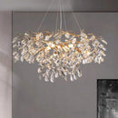 Axyaa Crystal Chandelier Pendant Light for Living & Dining Room Luxe Décor