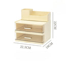 Axyaa Makeup Storage Box with Transparent Drawers for Cosmetics Organization