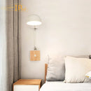 Nordic Wood Bedside Lamp with APP Control by Axyaa