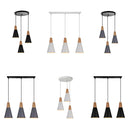 Axyaa Nordic Bar Wood Pendant Lights: Modern Aluminum Lamp Shade for Home Lighting