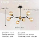 Axyaa Glass Magic Bean Chandelier LED Pendant Lights