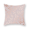 Axyaa Pink Gold Geometry Polyester Pillow Case 45*45cm Square