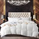 Axyaa White Goose Down Comforter - Fluffy & Luxurious Quilted Duvet Insert