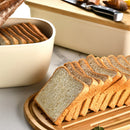 Axyaa Bamboo-Covered Bread Storage Box: Fresh Kitchen Storage Solution