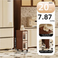 Axyaa Vintage Slim Storage Cart with Drawers for Kitchen/Bathroom/Living Room