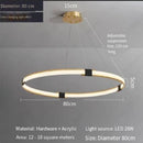 Axyaa Circular Main Light Chandelier - High-end Designer Lighting for Dining Room & Bedroom