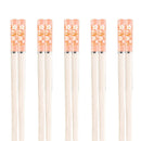 Axyaa Amber Sakura Pattern Chopsticks Set - 5 Pairs