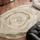 Axyaa Plush Retro Style Living Room Carpet - Soft, Fluffy, Non-slip Mat