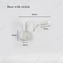 Axyaa Simple Hose LED Wall Lamp with Switch - High Sense Bedside Lighting