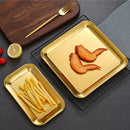 Axyaa Stainless Steel Food Tray Set for Buffet Serving & Meal Presentation