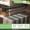 Axyaa Adjustable Telescopic Wardrobe Hanger | Extendable Clothes Rail Organizer