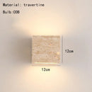 Axyaa Nordic Stone Square LED Wall Light - Bedroom, Living Room, Aisle, Corridor Spotlight