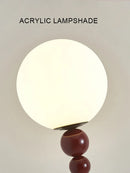 Axyaa Glass Ball LED Floor Lamp for Living Room, Bedroom, Study - Modern Home Decor Lighting