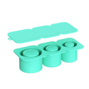 Axyaa Silicone Ice Cube Mold with Lid, Non-Stick and Easy Demoulding for Soft Ice Cubes