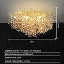 Axyaa Maple Leaf Pendant Light: Modern Minimalist Luxury for Living Room
