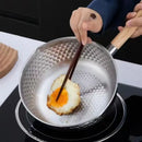 Axyaa Stainless Steel Japanese Soup Pot with Wooden Handle - Kitchen Cookware