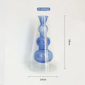 Axyaa Stained Glass Double Vase Hydroponic Flower Desktop Decoration