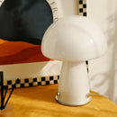 Axyaa Glass Mushroom Vintage LED Table Lamp - Nordic Living Room Bedroom Desk Light