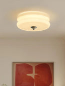 Axyaa White Yellow Glass Led Ceiling Chandelier Modern Vintage Retro Pendant Lights