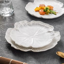 Axyaa Flower Ceramic Steak Plate Serving Pasta Dessert Molecular Cuisine Restaurant Supplies