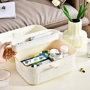 Axyaa Medicine Storage Box: Large Capacity Portable Organizer for Home Emergency.