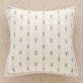 Axyaa Orange Garden Leaves Jacquard Cushion Cover, 45x45cm