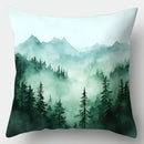 Axyaa Deep Mountain Morning 4pcs Sofa Pillow Case Set, 45x45cm, Home Decor
