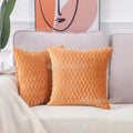 Axyaa Soft Solid Color Cushion Cover Set Luxury Home Decor Sofa Seat Pillow Case