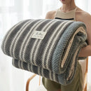 Axyaa Chenille Yarn Knit Blanket: Soft Throw for Couch or Bed