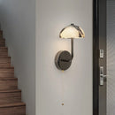 Axyaa Mushroom Marble LED Wall Sconce Stair Light Modern Nordic Bedside Lamps