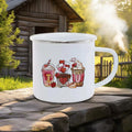 Axyaa Couple Bear Enamel Mug - Valentine's Coffee Cup Gift