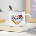 Teacher Enamel Mug by Axyaa - Creative School Water Cup - Perfect Teachers Day Gift