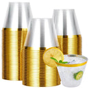 Axyaa Clear Plastic Champagne Cups - Pack of 25