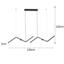 Axyaa Modern Gold/Black LED Chandelier for Dining Kitchen Bar Shop - AC100-240V