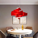 Axyaa Acrylic Stacked Pendant Light for Modern Living Room and Bar Decor