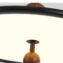Axyaa Wood Grain LED Pendant Light - Retro Nordic Design