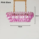 Axyaa Glass Ceiling Chandelier: Luxury Colorful Modern Lighting for Living Room, Villa, Kitchen