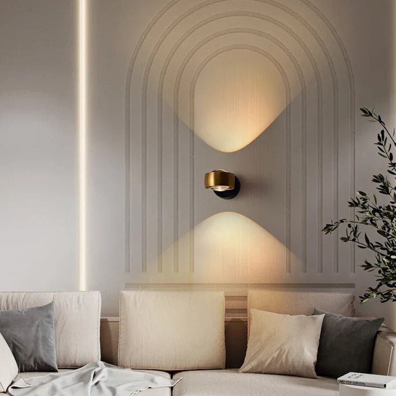 Axyaa LED Projection Wall Lamp for Bedside and Living Room