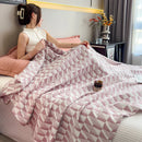 Axyaa 100% Cotton Muslin Throw Blanket - Lightweight Breathable Boho Throws