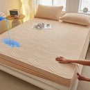 Axyaa Waterproof Cotton Fitted Mattress Cover, King Size, White