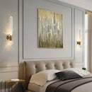 Axyaa Stainless Steel Glass Wall Lamp for Living Room and Bedroom