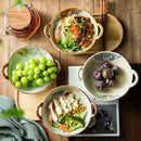 Axyaa Ceramic Double Ear Ramen Bowl Tableware