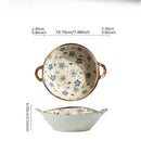 Axyaa Ceramic Double Ear Large Noodles Bowl - High-grade Tableware Soup Bowl