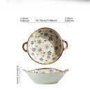 Axyaa Ceramic Double Ear Soup Bowl for Ramen and Noodles